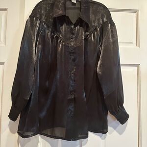 Elegant Black Women's Top